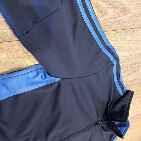 Adidas Original Mens Medium Spell-out  Polyester Knit Sport Track Jacket - Picture 3 of 8